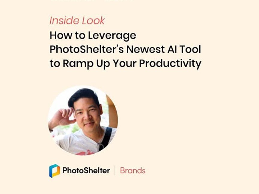leverage photoshelter's newest ai tool to ramp up your productivity- watch the webinar today