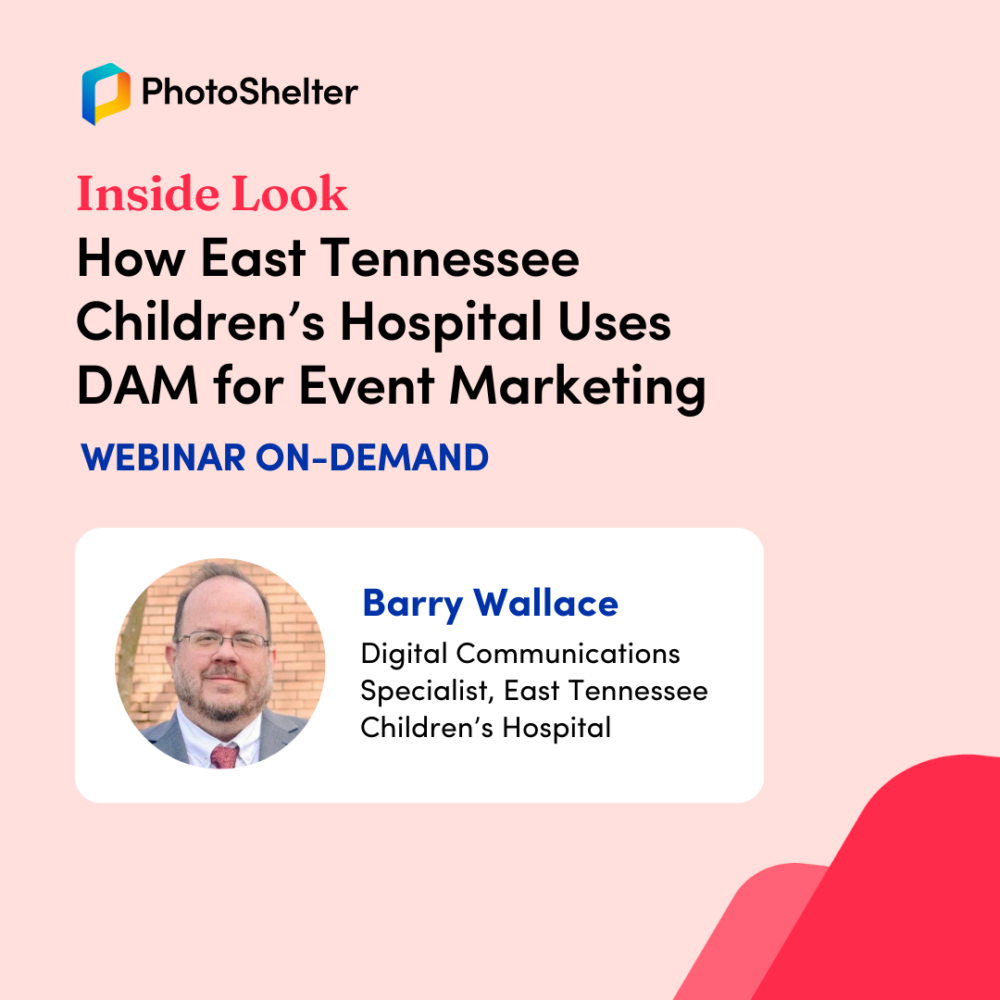 image showing Barry Wallace of East Tennessee Children's Hospital and the webinar topic utilizing DAM for event marketing