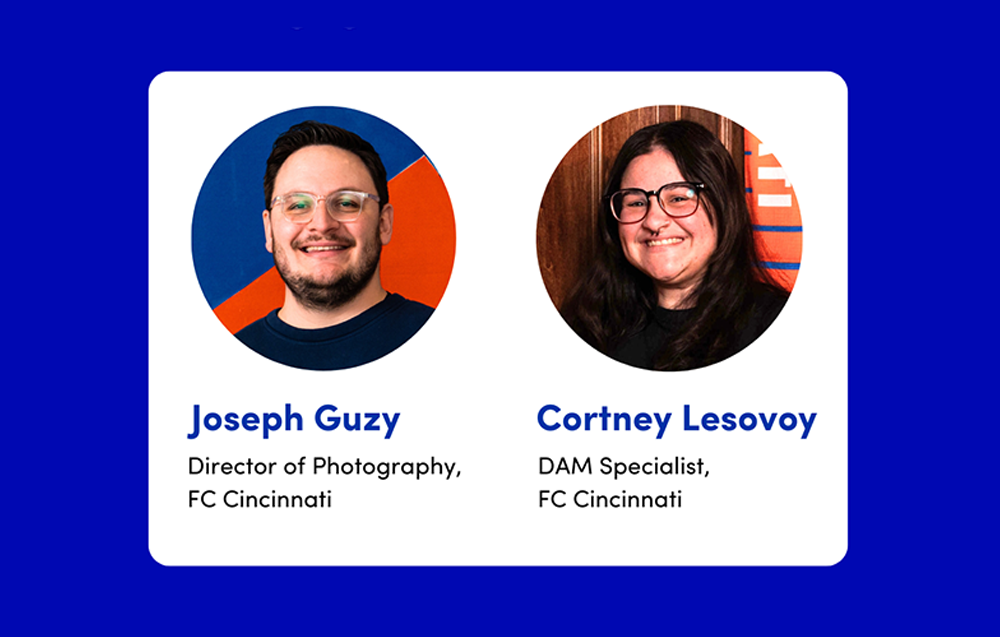 Image showing speakers from FC Cincinnati who spoke about utilizing digital asset management