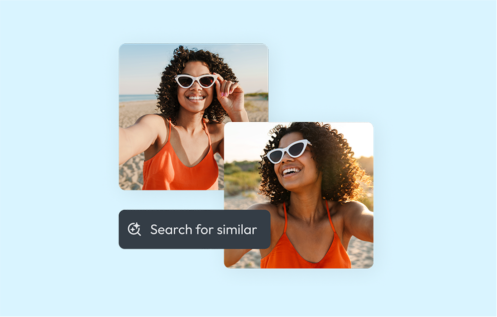 representation of similarity search in action
