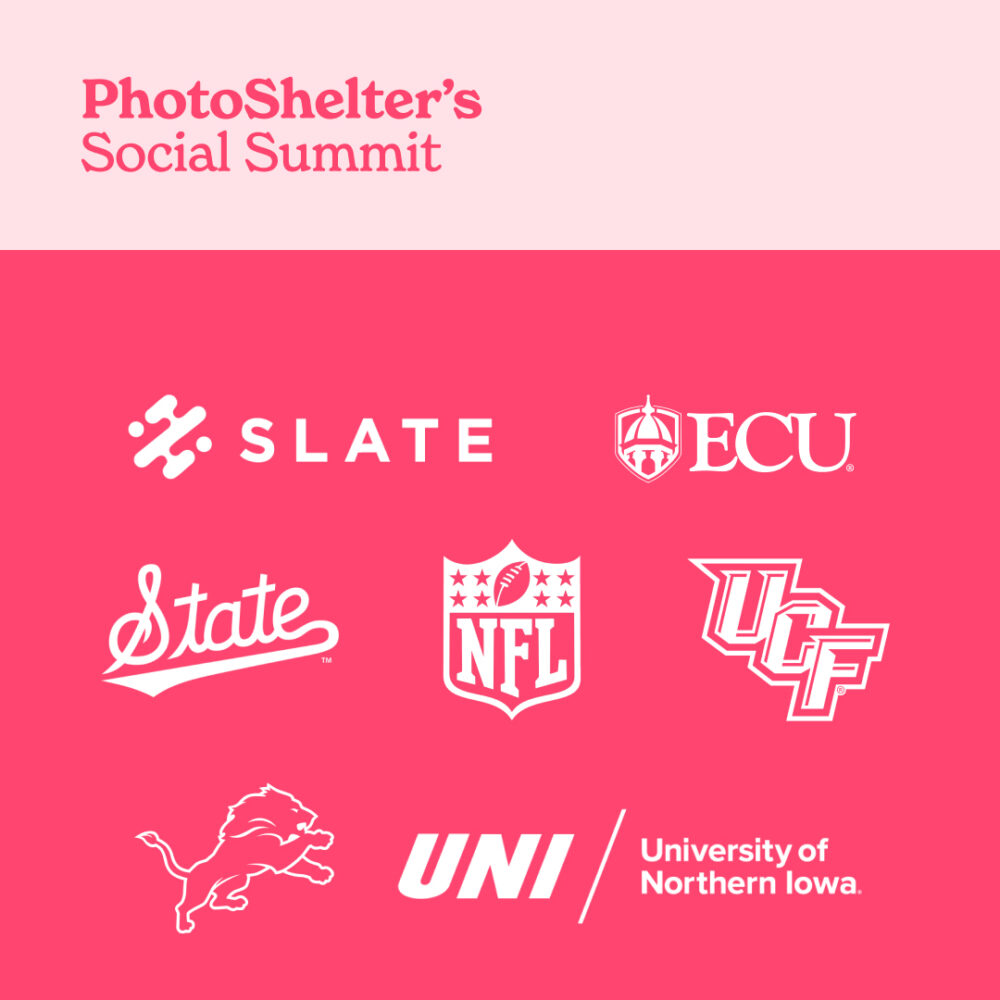 image showing participating brands for photoshelter's 2025 smarter social summit