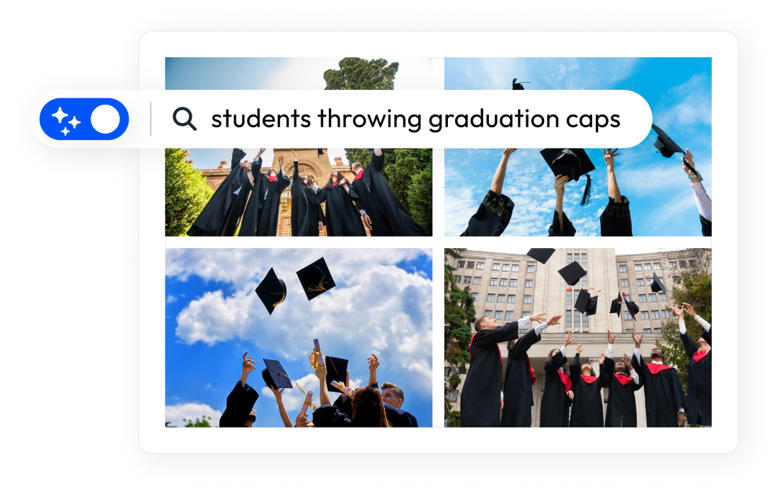 PhotoShelter AI Visual Search results for